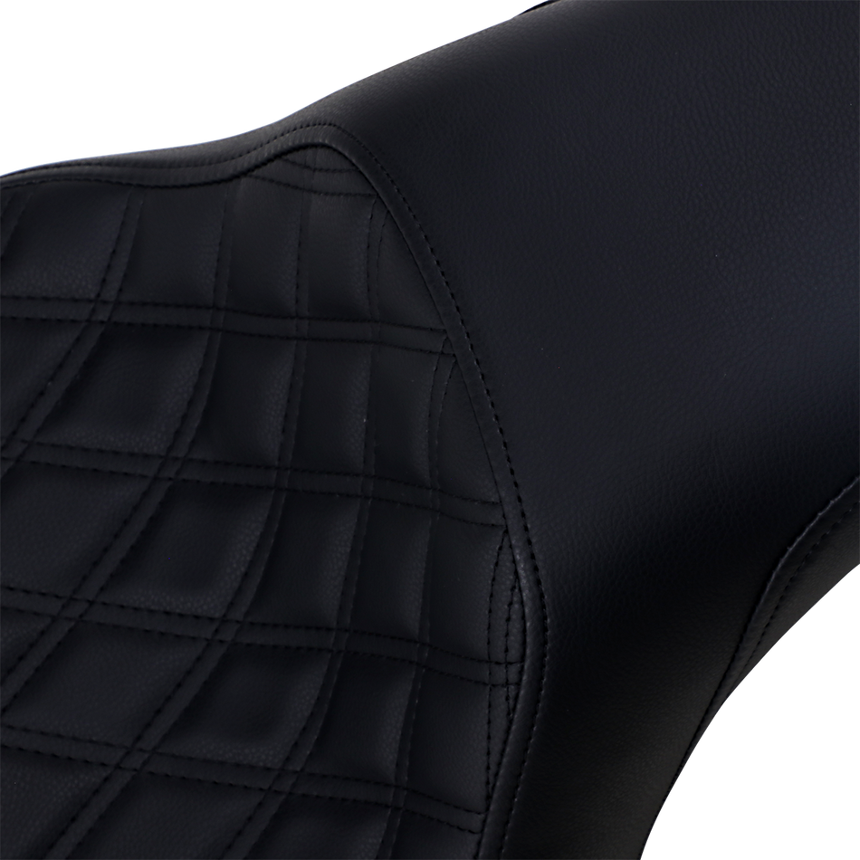 SADDLEMEN Profiler Seat - Front Lattice/Rear Smooth - Black 806-12-149