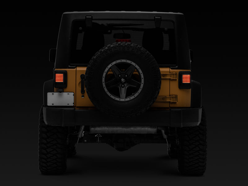 Raxiom 07-18 Jeep Wrangler JK LED Tail Lights- Black Housing (Smoked Lens) J115435