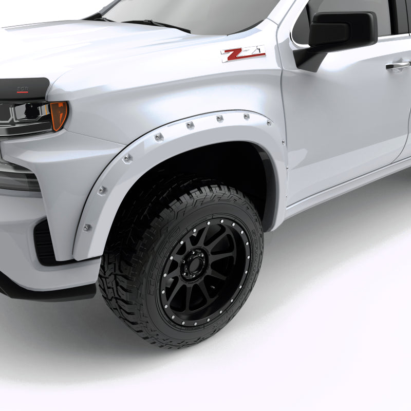 EGR 19-22 Chevrolet Silverado 1500 Summit White Traditional Bolt-On Look Fender Flares Set Of 4 791694-GAZ