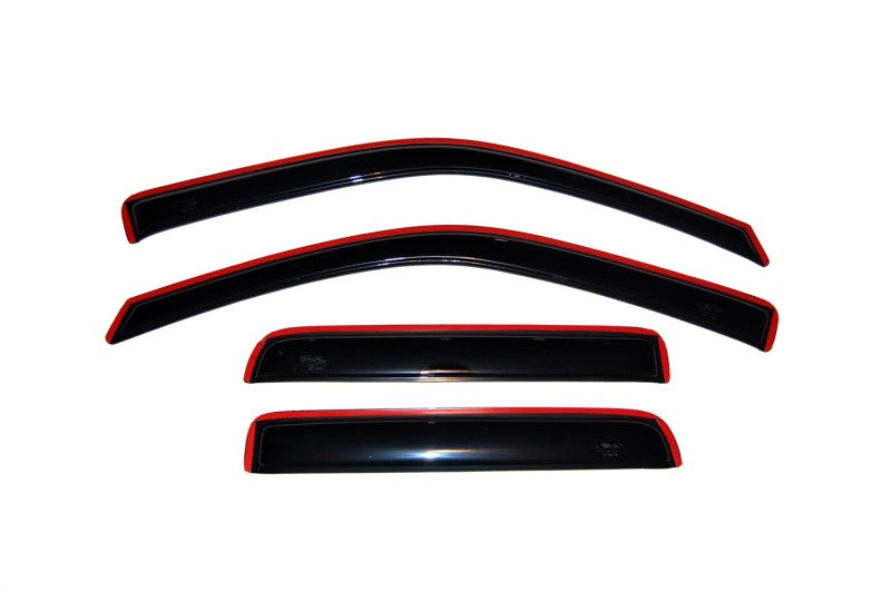 AVS 04-12 Chevy Colorado Crew Cab Ventvisor In-Channel Front & Rear Window Deflectors 4pc - Smoke 194133