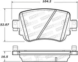 StopTech 14-19 Volkswagen GTI Rear Street Brake Pads w/Shims 308.1779