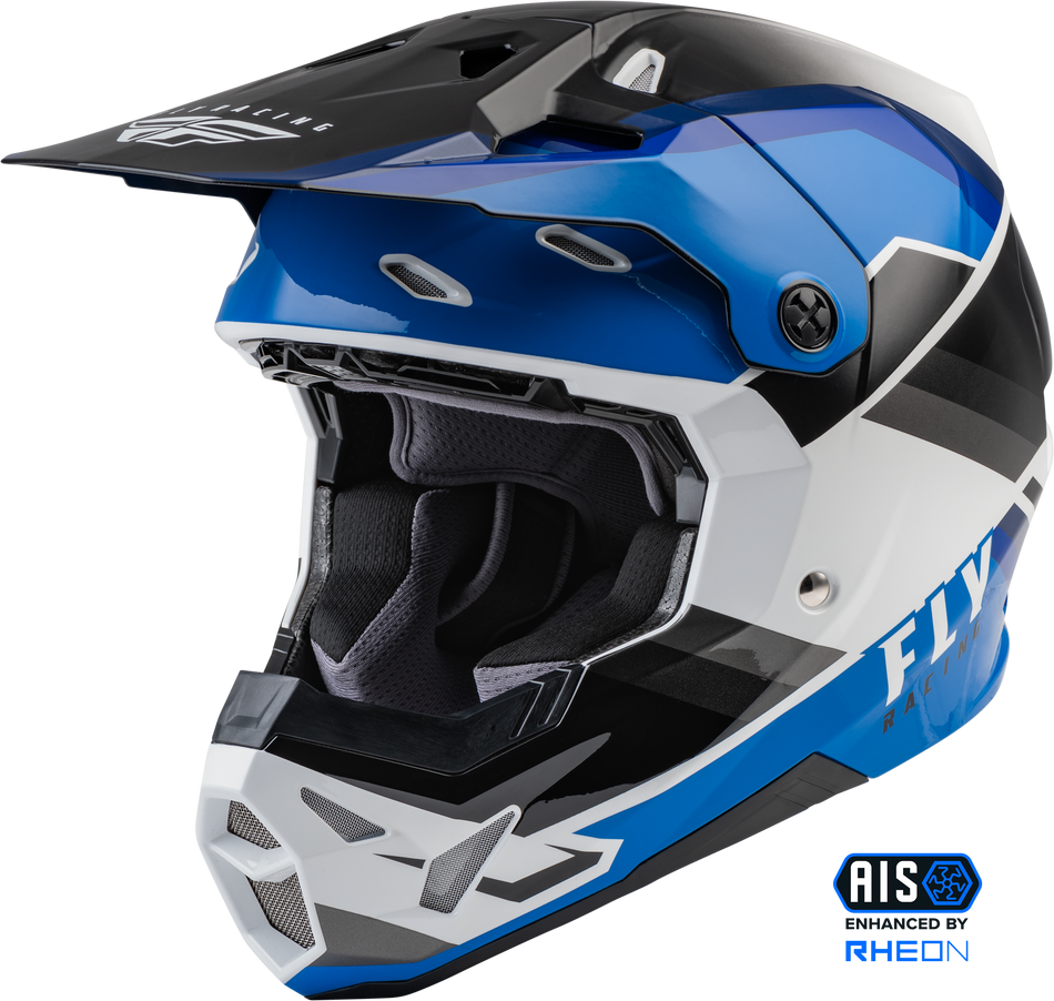 FLY RACING Youth Formula Cp Rush Helmet Black/Blue/White Yl 73-0020YL