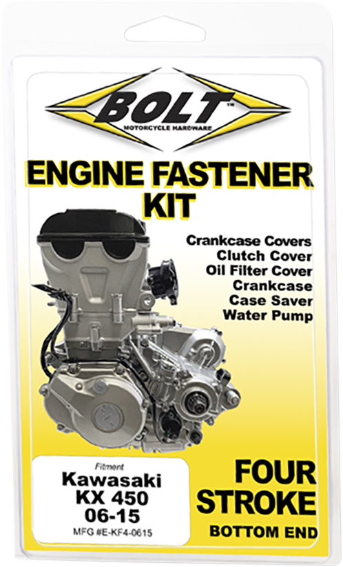BOLT Fastener Kit - Engine Kawasaki KX450F 2006-2015 E-KF4-0615