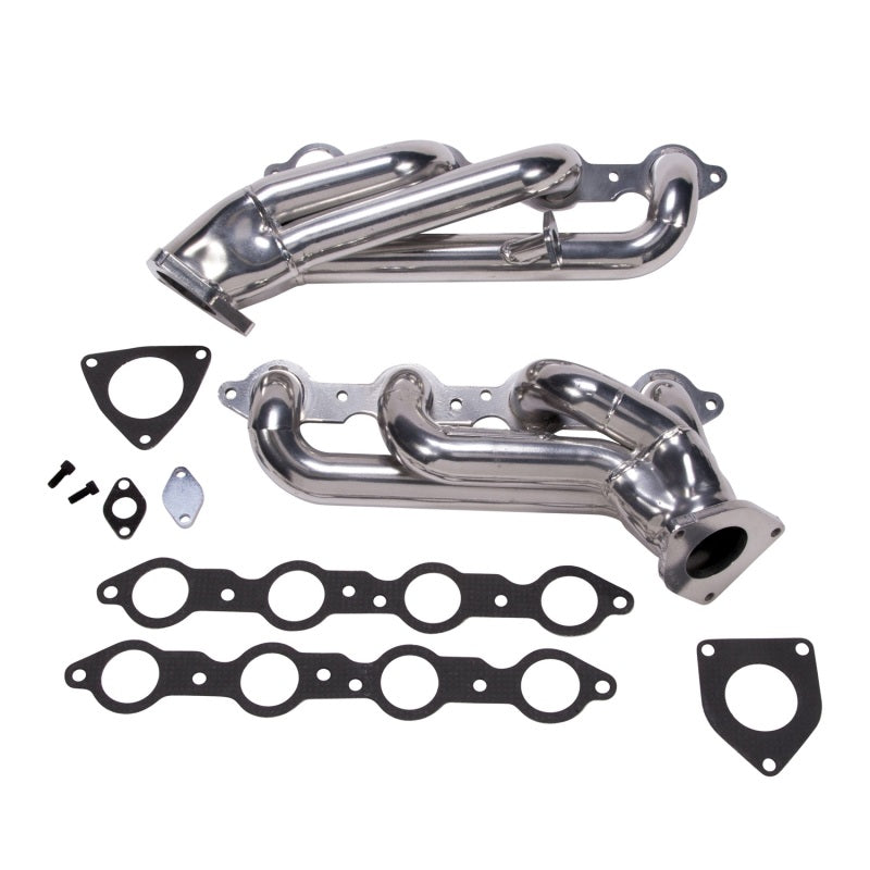 BBK 99-04 GM Truck SUV 6.0 Shorty Tuned Length Exhaust Headers - 1-3/4 Silver Ceramic 40060