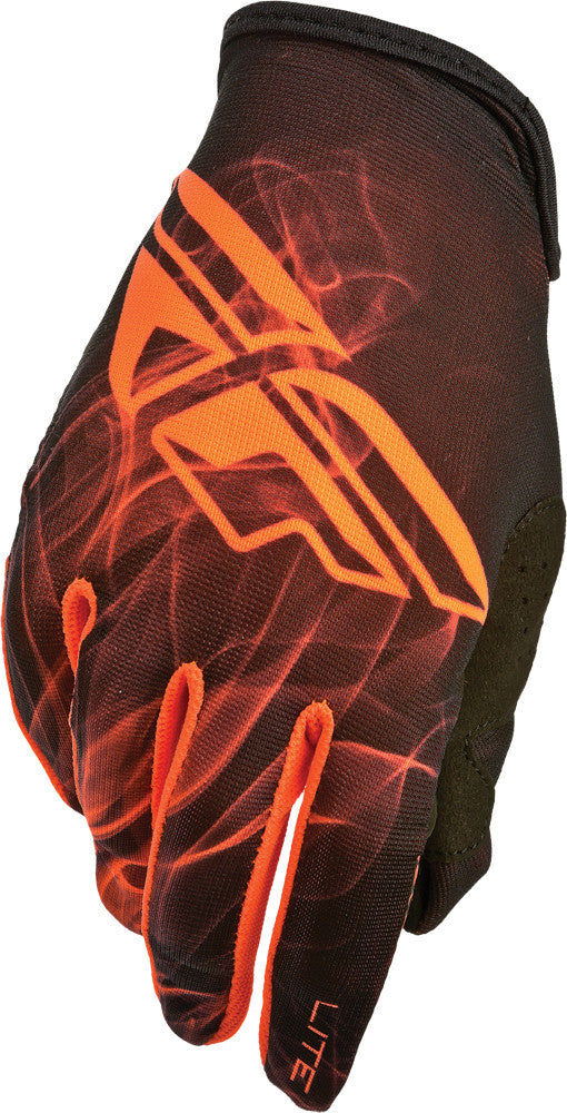 FLY RACING Lite Gloves Orange/Black Sz 3 368-01803