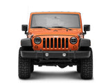 Raxiom 97-18 Jeep Wrangler TJ/JK Axial Series LED Headlights- Black Housing (Clear Lens) J108039