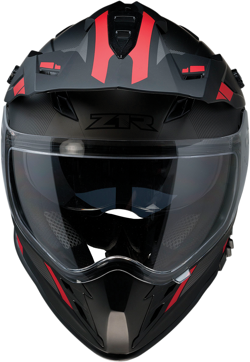 Z1R Range Helmet - Uptake - Black/Red - Medium 0140-0015