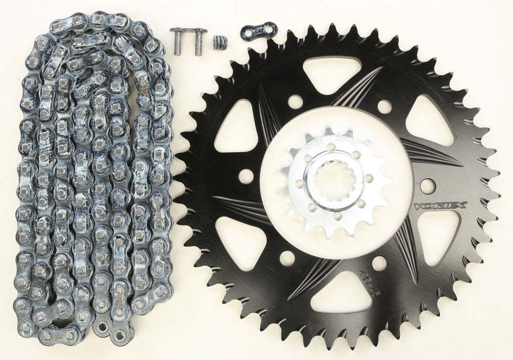 VORTEX Sprocket/Chain Kit Stl/Alu 15/45t Blk Rx3 520-114l Blk CK6270