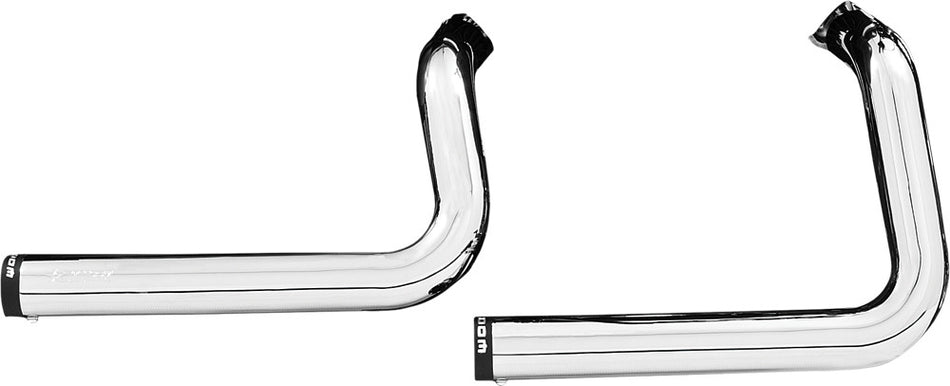 FREEDOM Staggered Duals Softail Exhaust Chrome W/Black Tip HD00392