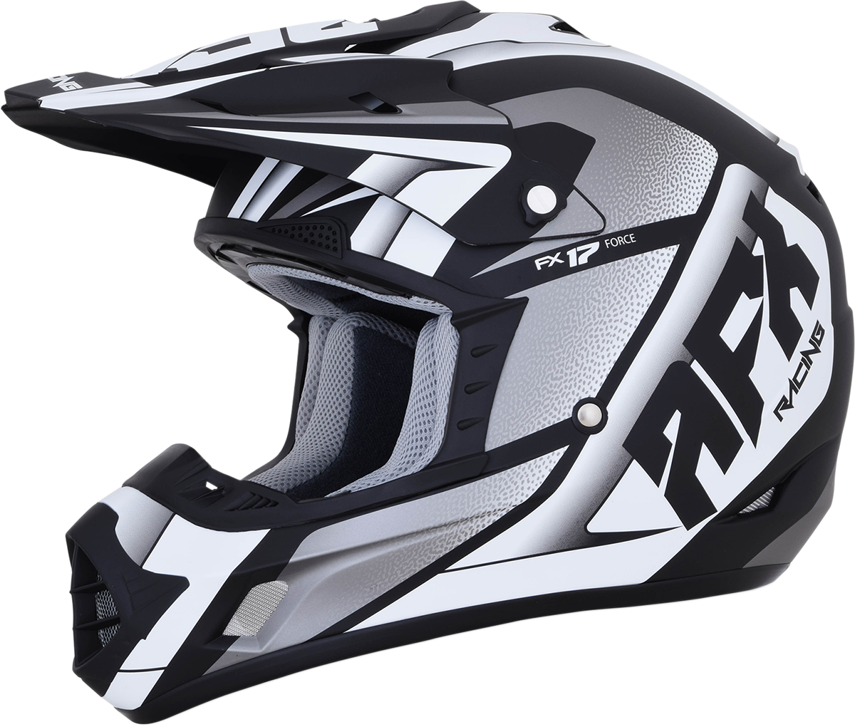 AFX FX-17 Helmet - Force - Matte Black/White - 2XL 0110-5201