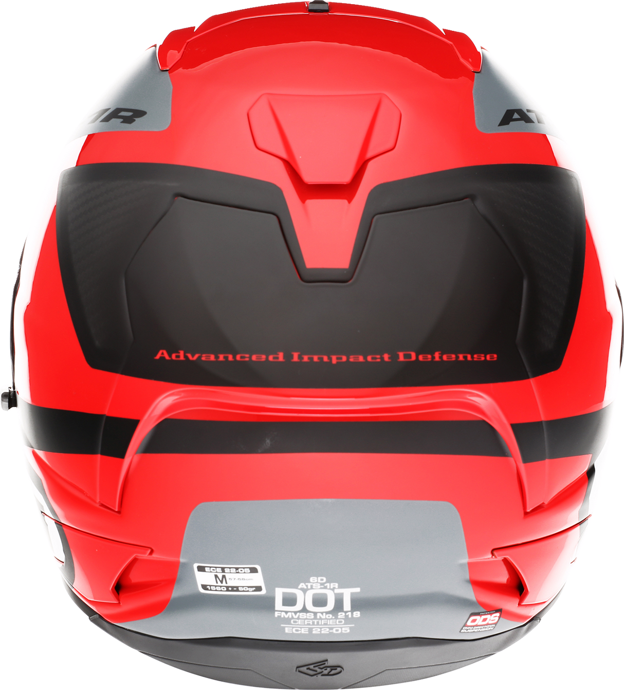 Casco 6D ATS-1R - Wyman - Rojo/Gris - XL 30-0738 