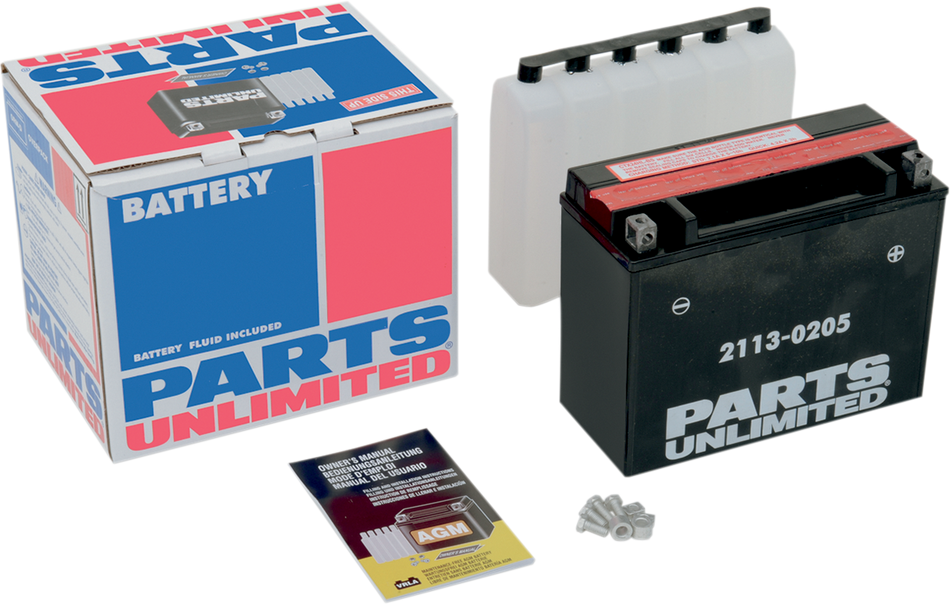 Parts Unlimited Agm Battery - Ytx24hl-Bs Ctx24hl-Bs