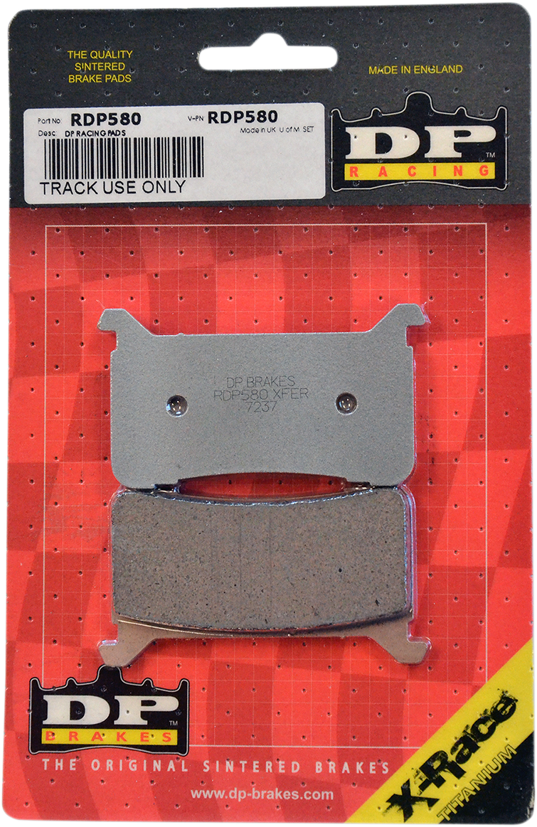 DP BRAKES RDP Racing Brake Pads - CBR RDP580