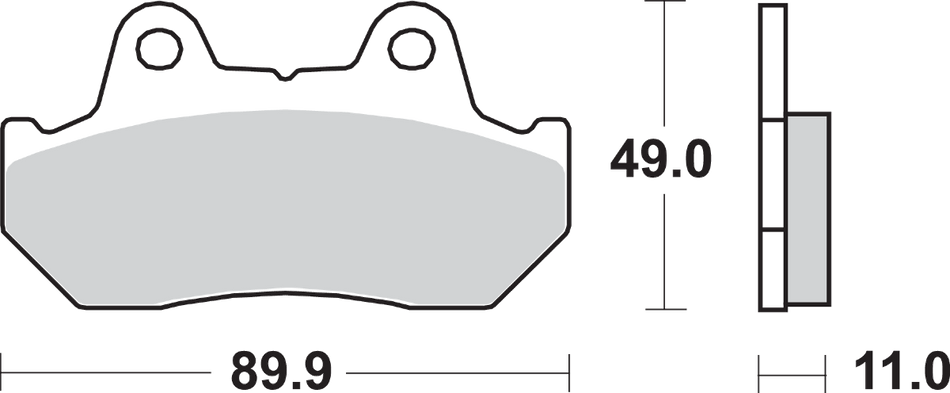 SBS HF Brake Pads - Honda 542HF