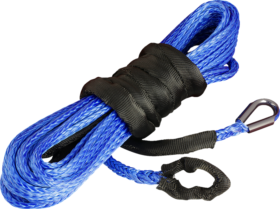 KFI PRODUCTS Extensión de cuerda para cabrestante - Sintética - Azul - 1/4" x 50' SYN-EXT-B50