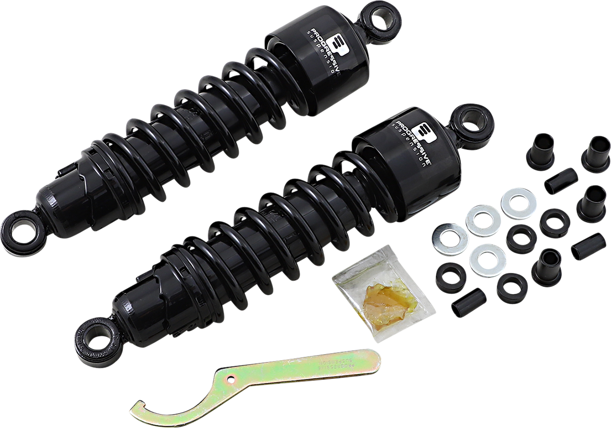 PROGRESSIVE SUSPENSION 412 Series Shock - 12" - Standard - Black - FLH/T 412-4079B