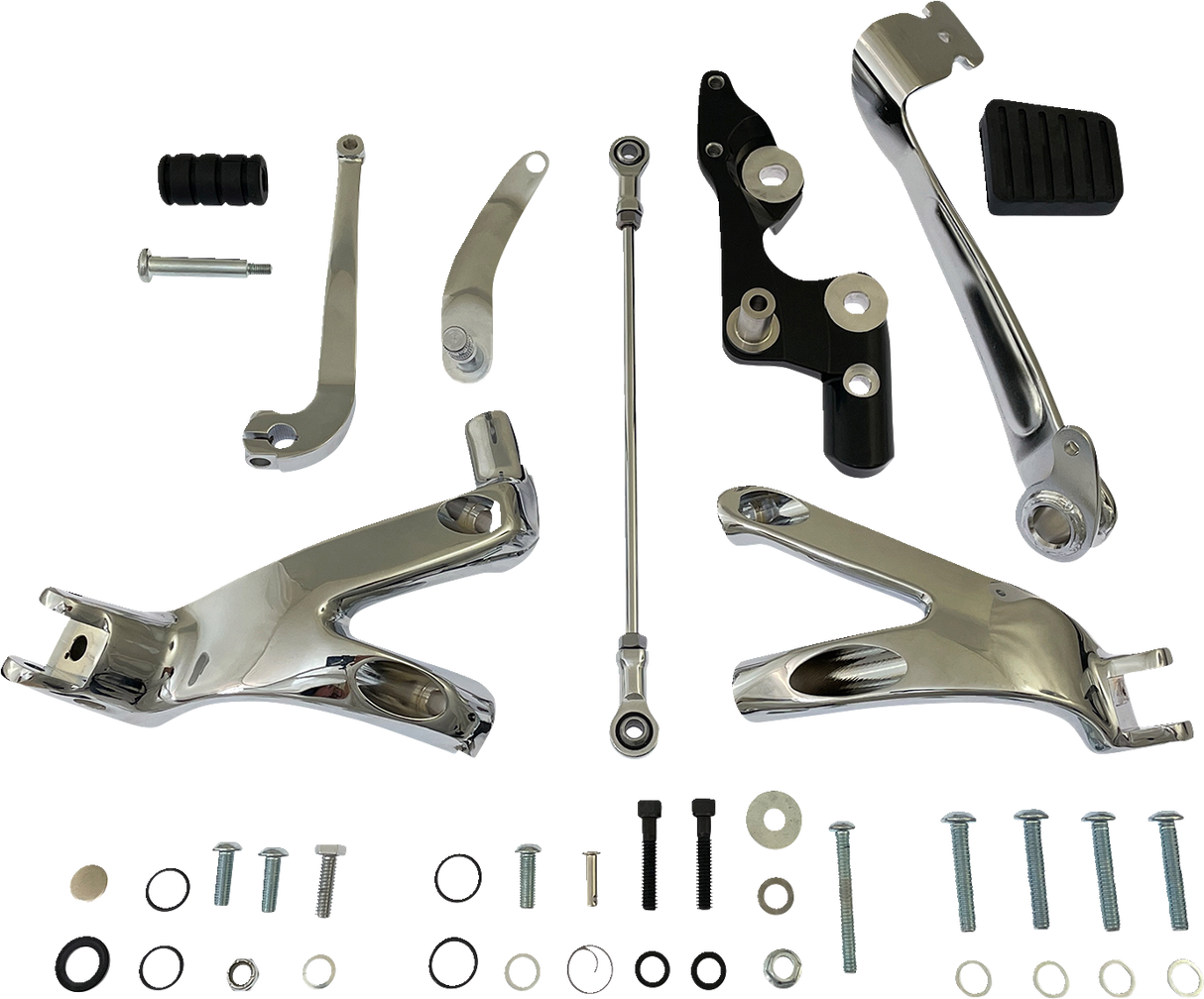 DRAG SPECIALTIES Forward Control Kit - Softail - Chrome D35-0224C