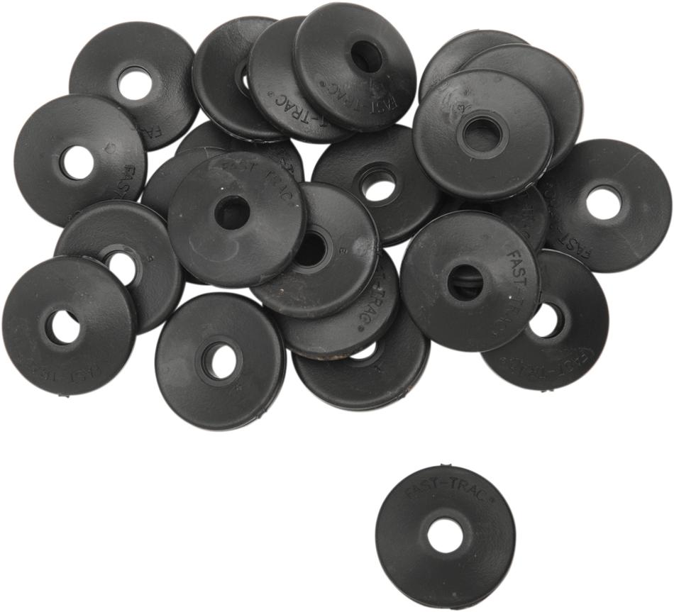 FAST-TRAC Backer Plates - Black - Round - 24 Pack 208RX-24