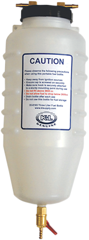 K&L SUPPLY F.I. Rated Fuel Bottle - 3 Liter 35-8165