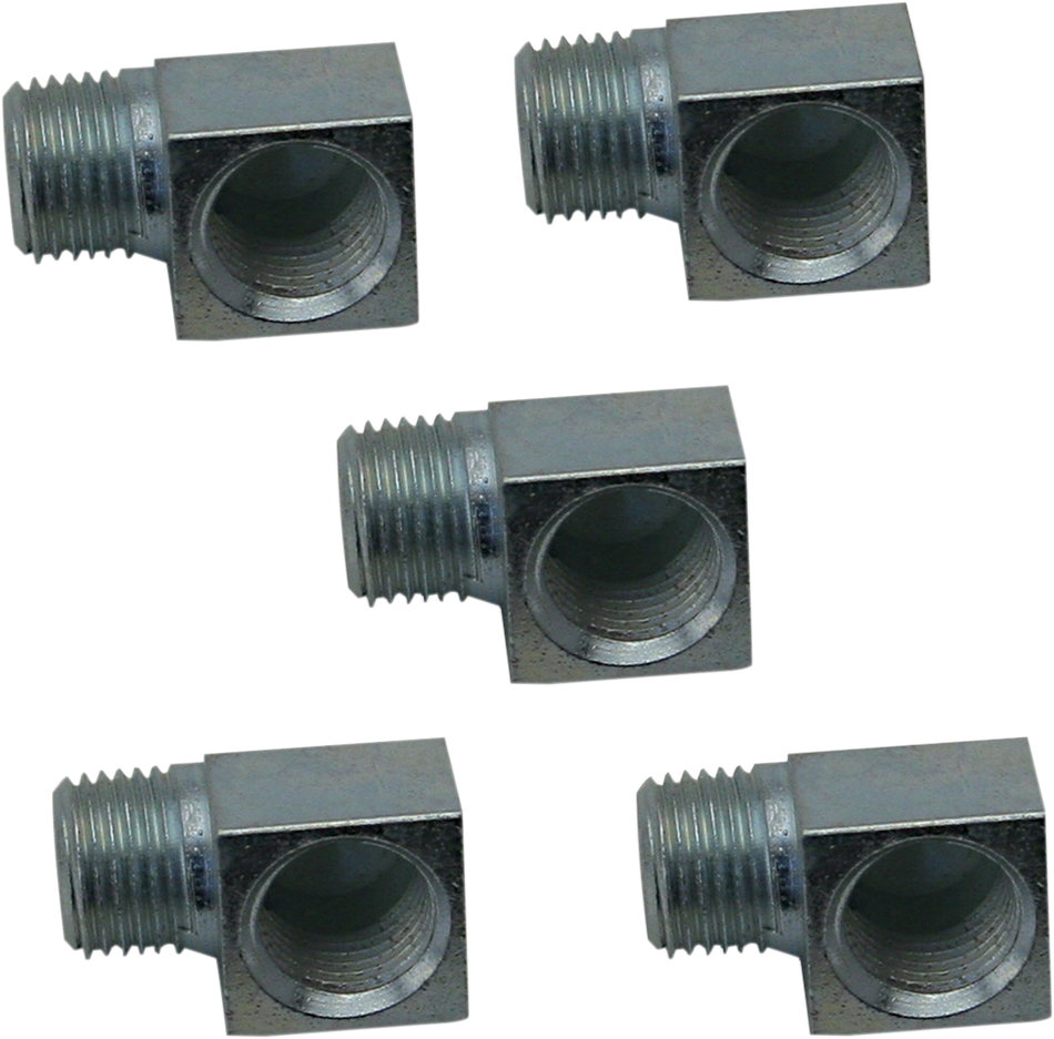 S&S CYCLE 90 Degree Oil Fitting - 5-Pack 50-1007