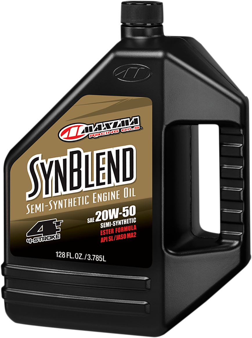 MAXIMA RACING OIL SynBlend Semi-Synthetic Oil - 20W-50 - 1 U.S. gal. 359128B