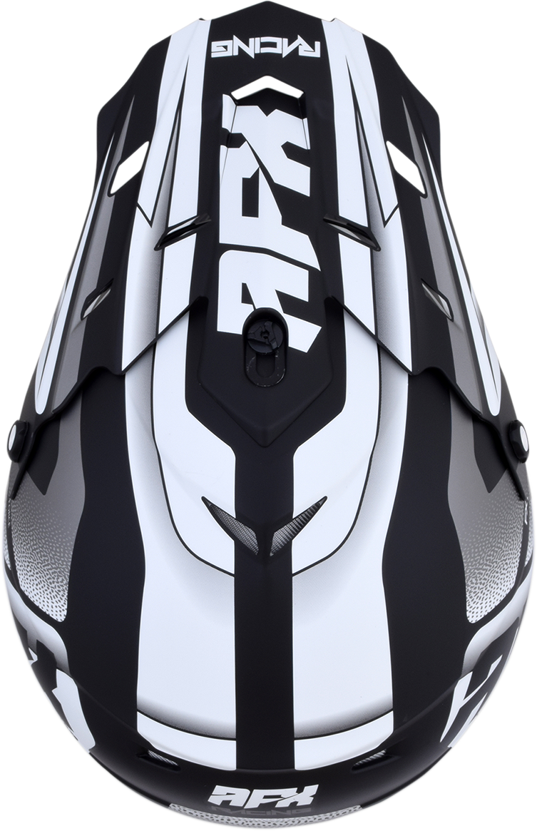 AFX FX-17 Helmet - Force - Matte Black/White - Large 0110-5199