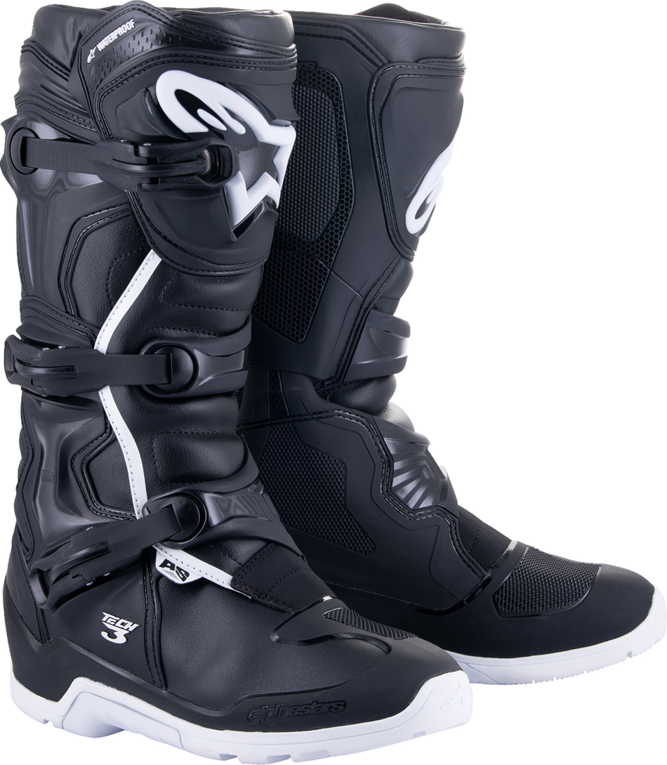 ALPINESTARS Tech 3 Enduro Waterproof Boots - Black/White - US 14/EU 49.5 2013324-12-14
