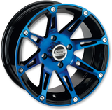 Rueda MOOSE UTILITY - 387X - Delantera - Azul anodizado/Negro - 12x7 - 4/110 - 4+3 387ML127110BWB4 