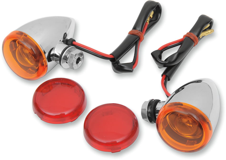 DRAG SPECIALTIES Mini-Duece Marker Light Kit - Amber/Red 20-6390A/RH