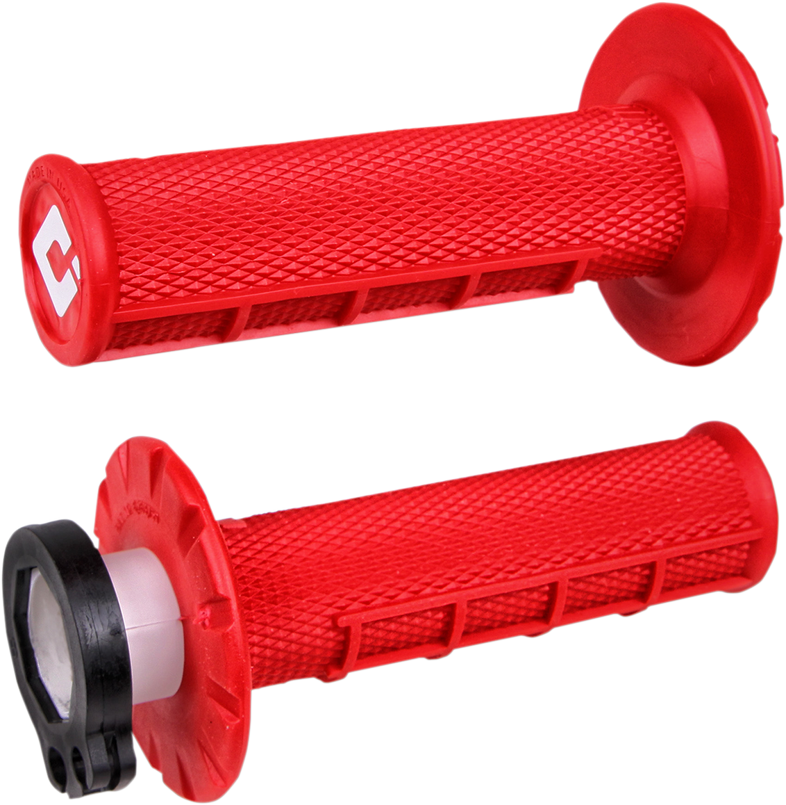 ODI Grips - MX - Half Waffle - Red H36HWR