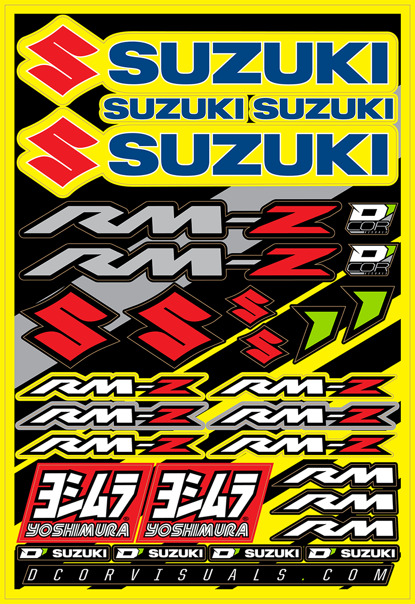Hoja de calcomanías D'COR VISUALS - Suzuki RM-Z 40-40-100 