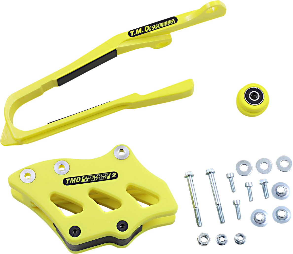 T.M. DESIGNWORKS Chain Guide/Slider - Suzuki - Yellow SCP-OR4-YL