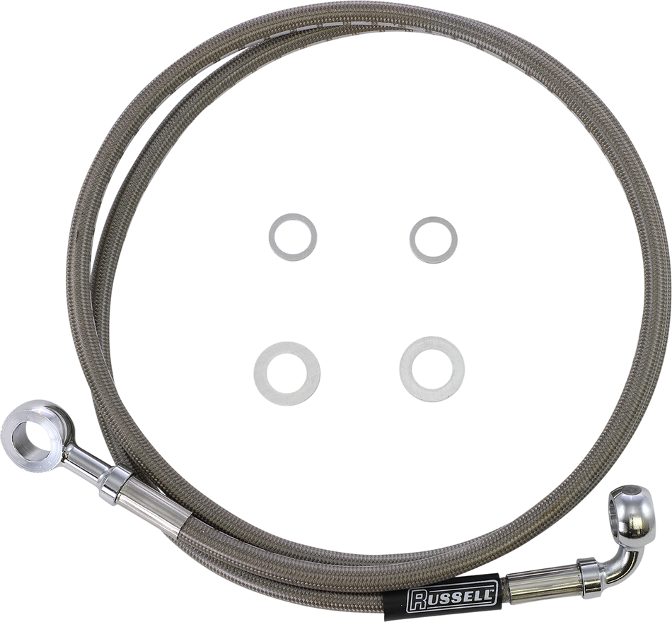 RUSSELL Brake Line - Front - Stainless Steel R08728DS