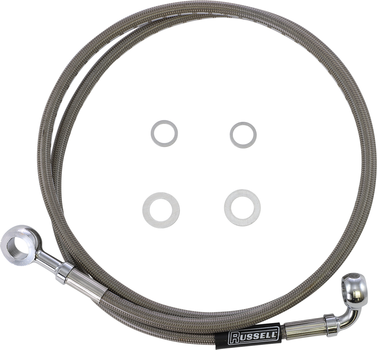 RUSSELL Brake Line - Front - Stainless Steel R08728DS