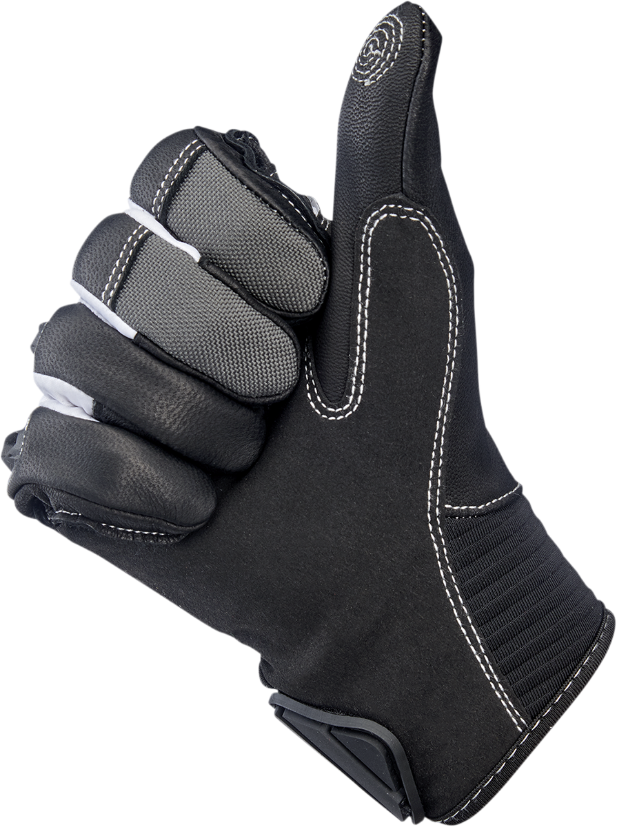 BILTWELL Bridgeport Gloves - Gray - Small 1509-1101-302