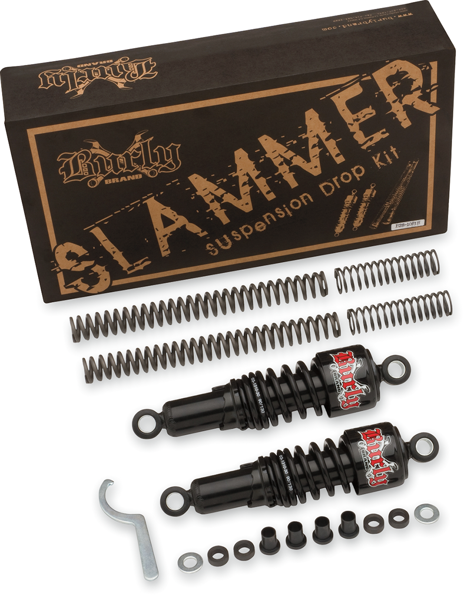 BURLY BRAND Suspension Kit - Slammer - Chrome - '91 - '05 FXD B28-1002