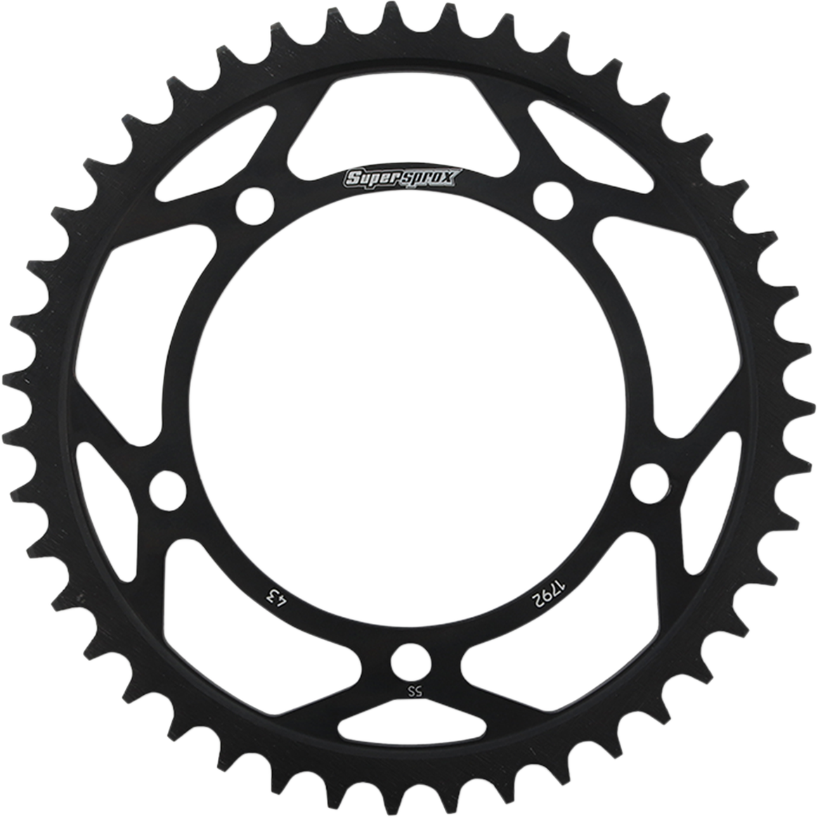 SUPERSPROX Rear Sprocket - 43 Tooth RFE-1792-43-BLK