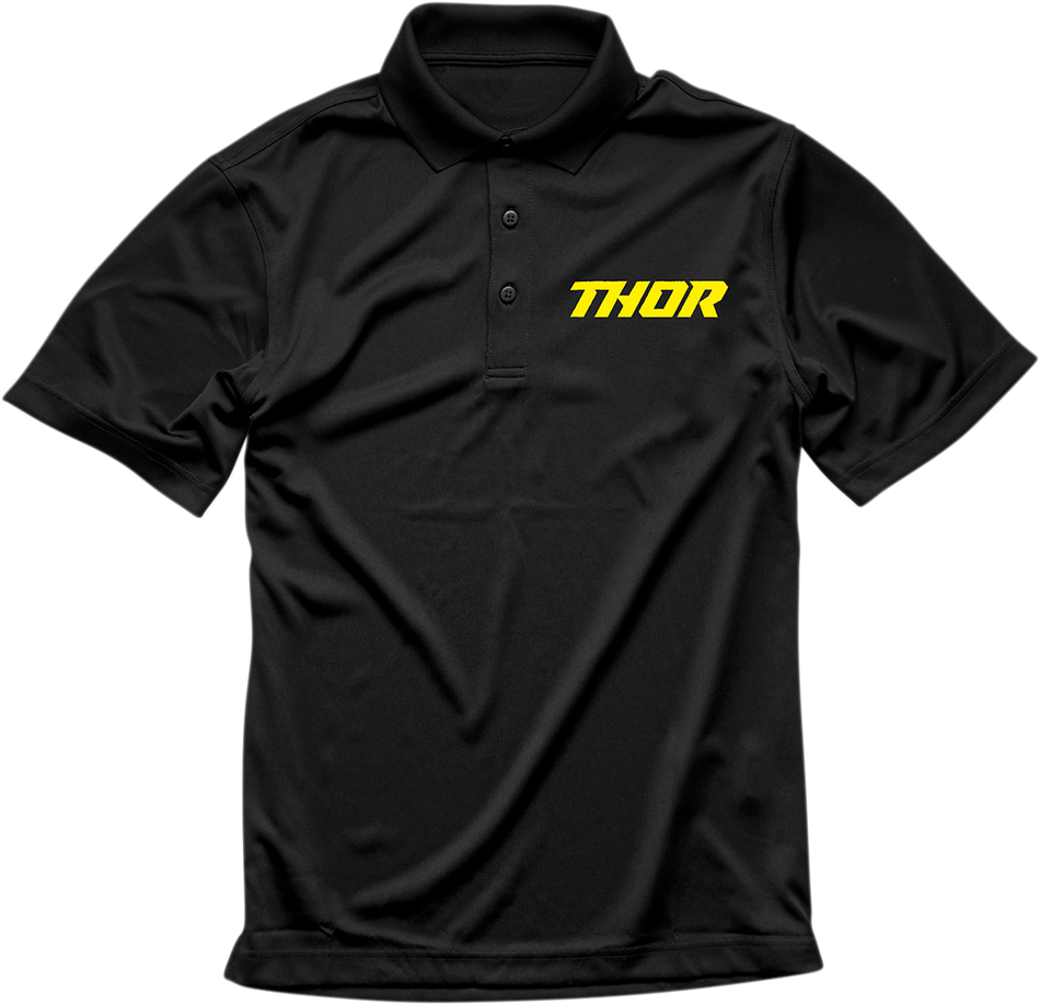 THOR Loud Polo Shirt - Black - Medium 3040-2619