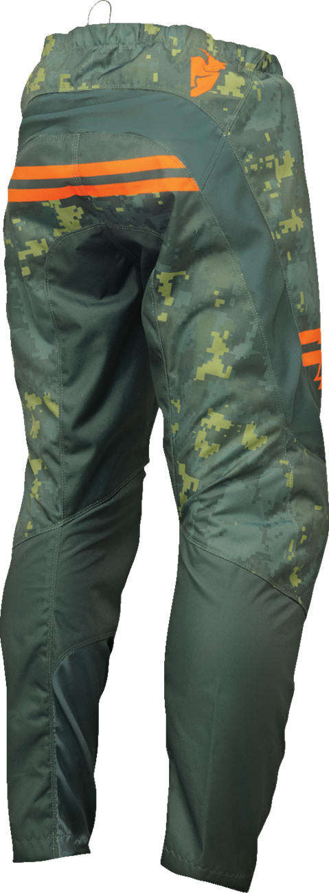 THOR Youth Sector DIGI Pants - Green/Charcoal - 28 2903-2420