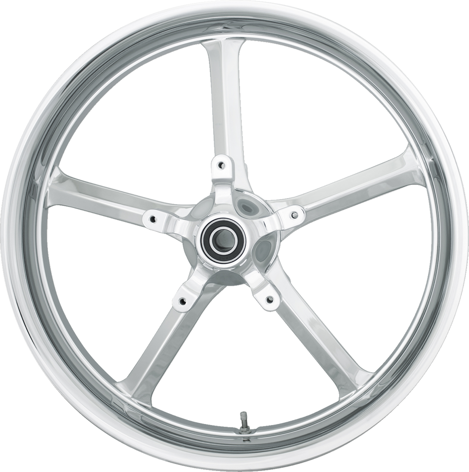 COASTAL MOTO Rear Wheel - Rockstar - Single Disc/ABS - Chrome - 18"x5.50" - FL ROC-185-CH-ABST