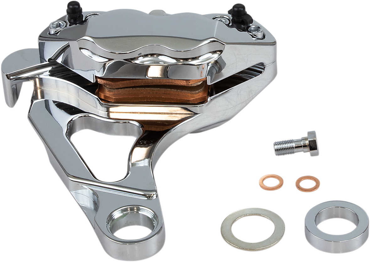 HAWG HALTERS 4-Piston Caliper - Rear - Chrome RKSTCC508A