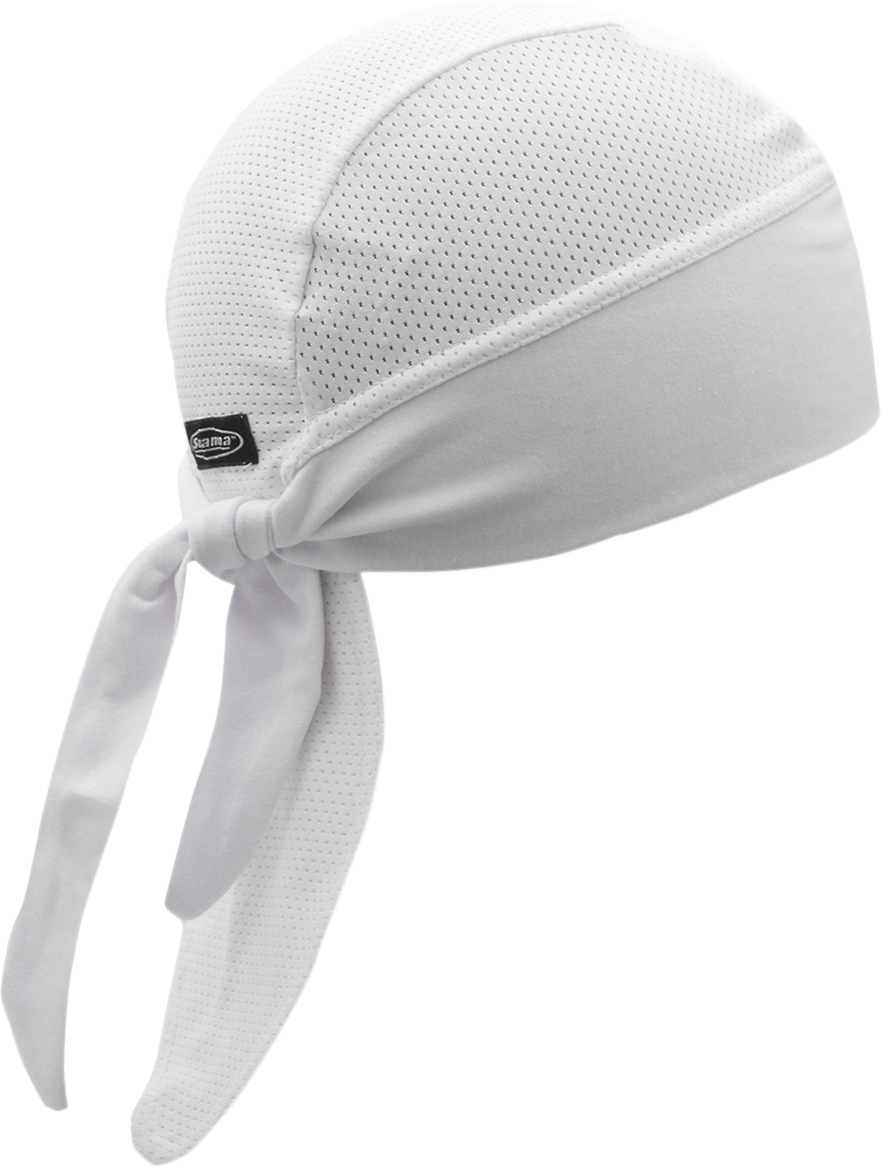 SCHAMPA & DIRT SKINS Wide Band Headwrap - White Mesh BNDNA004-18