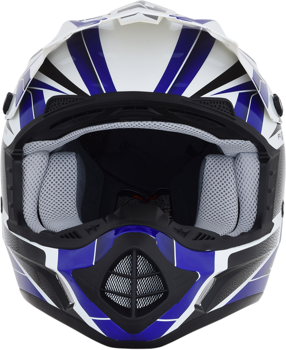 AFX FX-17 Helmet - Force - Pearl White/Blue - XS 0110-5237