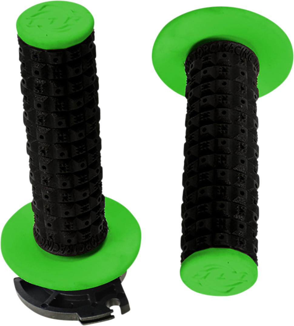 TORC1 Grips - Defy - Lock-On - Black/Green 2650-0208