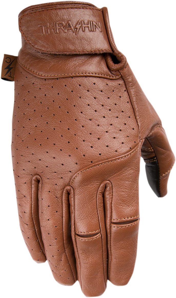 THRASHIN SUPPLY CO. Siege Leather Gloves - Brown - Small TSG-0000-08