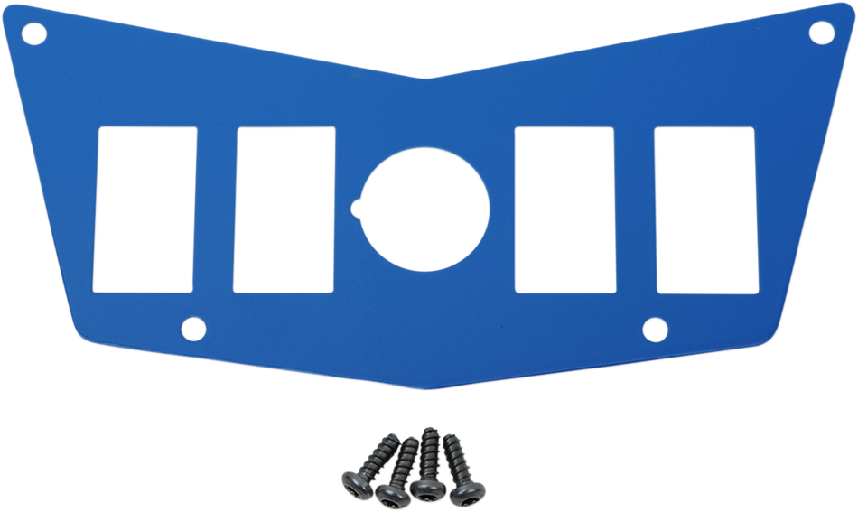 MOOSE UTILITY Dash Plate - 4 Switch - Blue 100-4392-PU