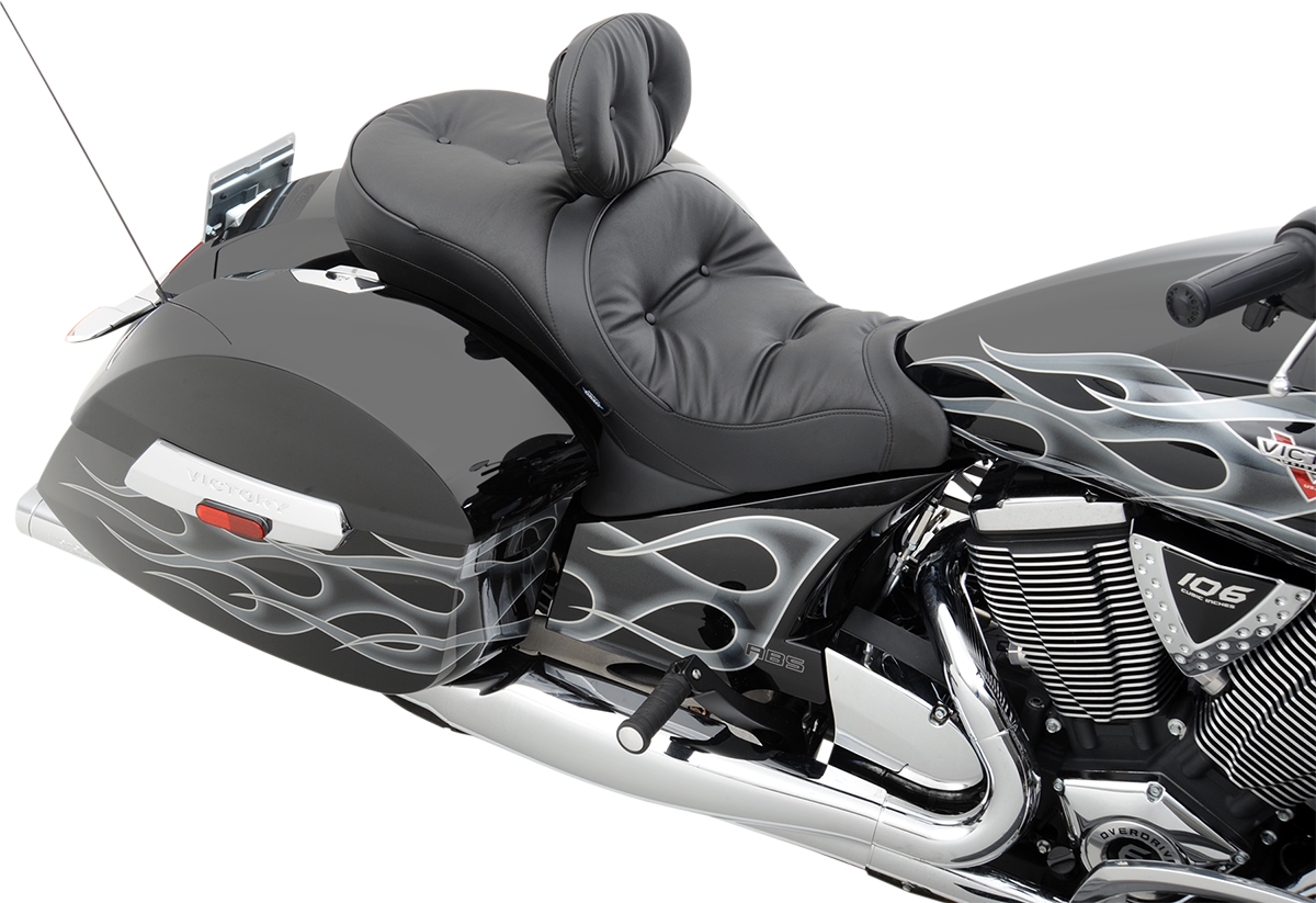 DRAG SPECIALTIES Seat - Low-Profile - Touring - Pillow Top - Black 0810-1542