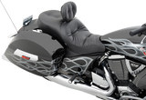 DRAG SPECIALTIES Seat - Low-Profile - Touring - Pillow Top - Black 0810-1542