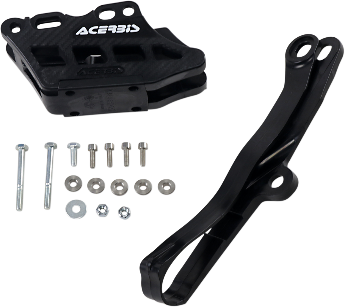 Kit deslizante y guía de cadena ACERBIS 2.0 - Kawasaki - Negro 2734950001 