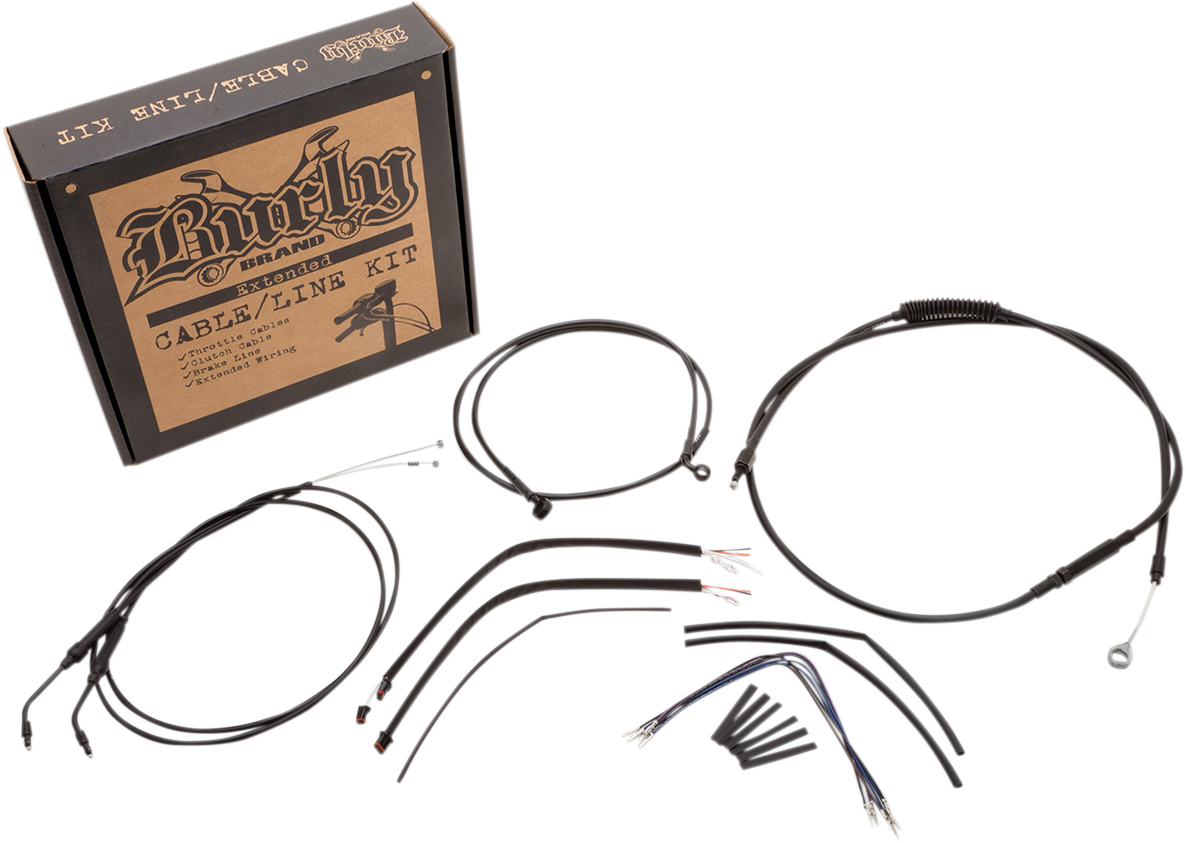 BURLY BRAND Control Kit - 12" Ape Hanger Handlebars B30-1106